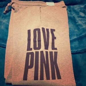 Gray LOVE PINK Campus Pant by PINK from  VS